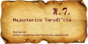 Majszterics Tarzícia névjegykártya